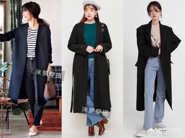 对女生来说,黑色长款风衣怎么搭配才好看