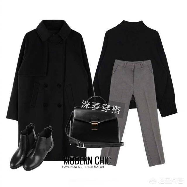 对女生来说,黑色长款风衣怎么搭配才好看