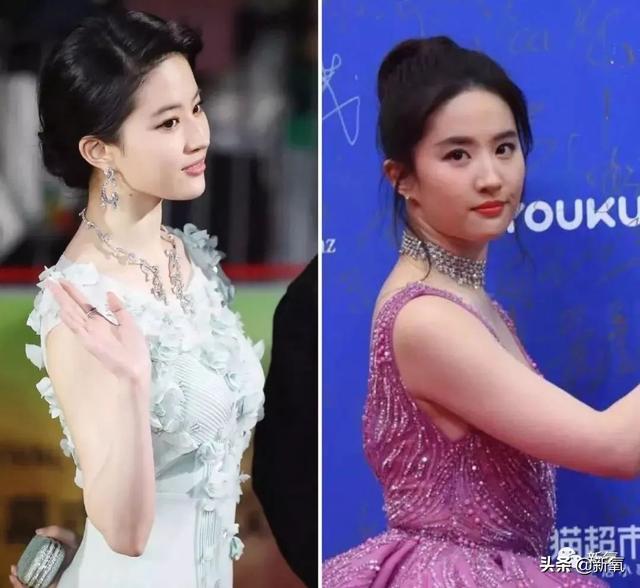 关晓彤和张嘉倪侧颜对决，被摁在地上摩擦啊…(欧阳娜娜侧颜)