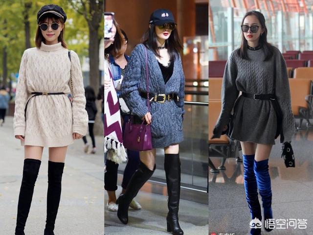 针织毛衣裙冬季如何选择和搭配才能不显胖、更时尚还有气质