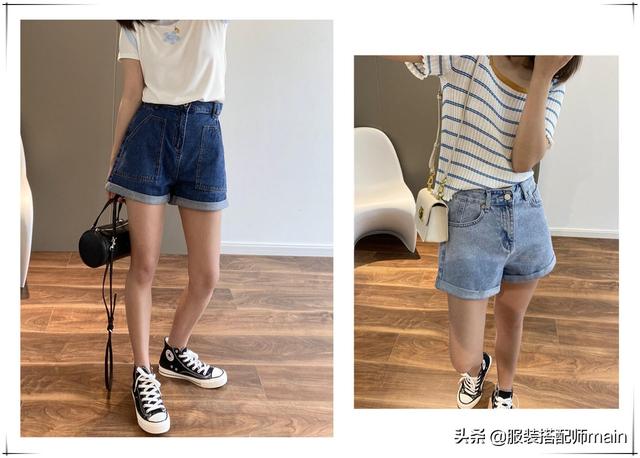 到了穿短裤的季节，身材苗条匀称，都会尝试搭配一下