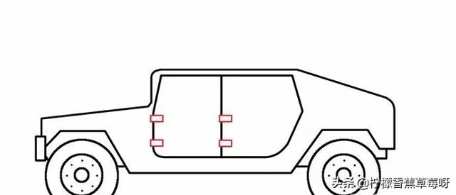 簡筆畫軍用汽車怎麼畫軍用越野車怎麼畫