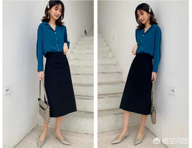 秋冬黑色连衣短裙配什么鞋